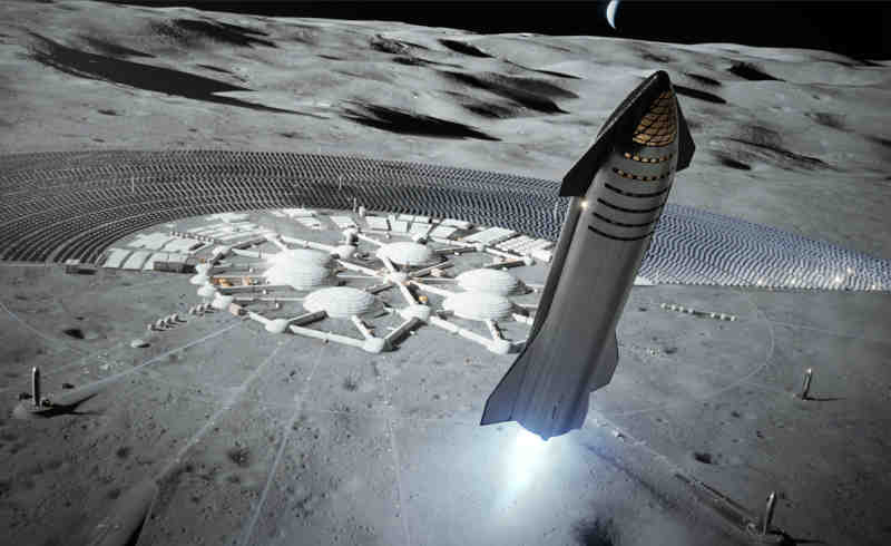 Base lunar y Starship